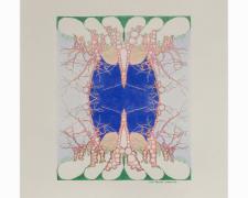 "Central Park Yoshino", 2020, ink and colored pencil on paper, 20 x 22" (framed)