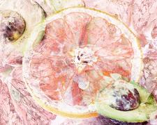 grapefruit and avocado