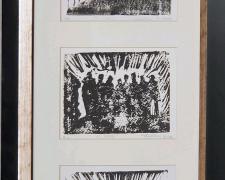 Katie Oliver, "Witness", 2009, woodcut, i.s. 4 x 6" / f.s. 23 1/4 x 13 1/4"