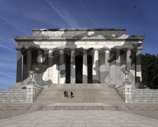 "Lincoln Memorial, from A House Divided Series", 2026, pigment print, 27 1/2 x 36", ed. 1 of 3
