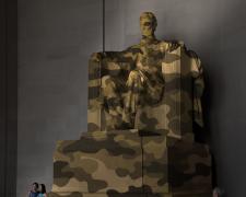 "Lincoln Statue, from A House Divided Series", 2026, pigment print, 30 x 26", ed. 1 of 3