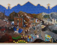 Live Through This, 2007-2015, oil on panel, 63 x 120"