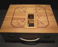 Lydia Bodnar-Balahutrak, "Artist Studio (Boxed Series)", 2000, assemblage, 12 x 13 x 13" (detail)