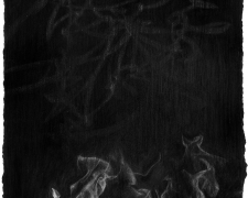 "火のない所に煙は立たず_No Fire No Smoke", 2015, graphite on paper, 12 3/4 x 11"