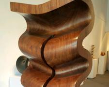 Mirage, 1992, walnut with mahogany base, 29 x 14 3/16 x 8 1/2"