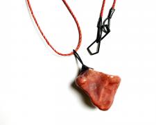 Masumi Kataoka, "Untitled" (6), 2023, necklace: copper, enamel, sterling silver, cord