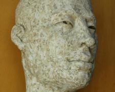 Observer Face III, 2005, polychromated resin, 21 x 12 x 13"