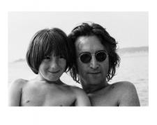 May Pang, "Father & Son, Long Island Sound, NY 1974", archival pigment print, 16 x 20", limited edition of 199
