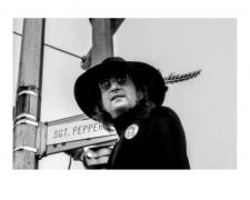 May Pang, "Sgt. Pepper Way, NYC 1974", archival pigment print, 16 x 20", limited edition of 199