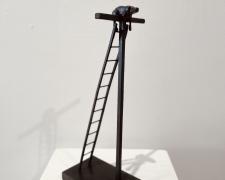 "Dog and Ladder", 1994, bronze, 13 1/4 x 4 1/2 x 5 3/4", edition 5 of 6