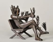 "Tulip Man", 1987, bronze, 5 1/2 x 2 3/4 x 6 1/4", AP edition of 10