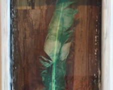 Nesting Charles, 2016, intaglio, found objects, 26 1/2 x 8 1/4 x 3 1/2"