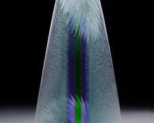 New Radial, cast and cut glass, 20 x 7 x 3"