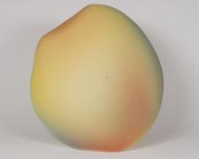 "Breezy Touch", 2025, ceramic, glaze, 7 x 6 1/2 x 4" (view 1)