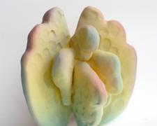 "Celestial Body" (view 2), 2026, glazed ceramic, 9 1/2 x 9 x 6"