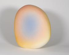"Centered Breath" (view 1), 2026, ceramic, glaze, 7 x 4 1/2 x 4"