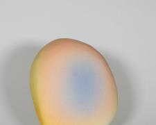 "Centered Breath" (view 2), 2026, ceramic, glaze, 7 x 4 1/2 x 4"