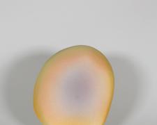 "Centered Breath" (view 3), 2026, ceramic, glaze, 7 x 4 1/2 x 4"