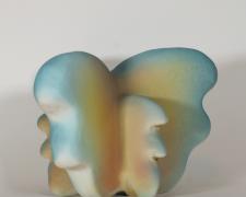 "Chrystalline Change" (view 2), 2026, ceramic, glaze, 10 x 13 x 11"