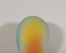 "Flame Point" (view 3), 2026, ceramic, glaze, 7 x 6 1/2 x 4 1/2"