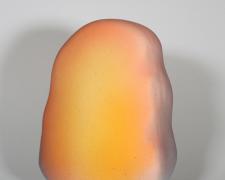 "Golden Arch" (view 2), 2026, ceramic, glaze, 8 1/2 x 6 1/2 x 4"