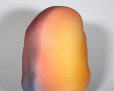 "Golden Arch" (view 3), 2026, ceramic, glaze, 8 1/2 x 6 1/2 x 4"