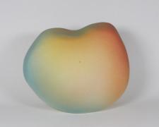 "Mountain Reflecting the Sun", 2025, ceramic, glaze, 6 x 7 x 4" (view 1)