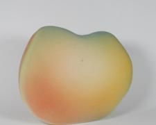 "Mountain Reflecting the Sun", 2025, ceramic, glaze, 6 x 7 x 4" (view 4)