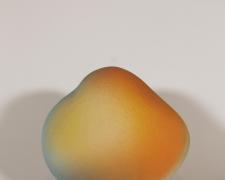"Sunshower Cloud" (view 3), 2026, ceramic, glaze, 7 x 9 x 5"