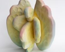 "Celestial Body" (view 1), 2026, glazed ceramic, 9 1/2 x 9 x 6"