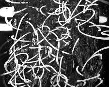 Pulsating Still Life_Composition in Black "Pulsating Still Life_Composition in Black", 2023, graphite on paper, 99 x 60 1/2"