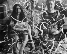 かたちあるものいつかこわれる_Anything that takes a form will break sooner or later (Easter 2024) "かたちあるものいつかこわれる_Anything that takes a form will break sooner or later (Easter 2024)", 2025, graphite on paper, 96 x 64"