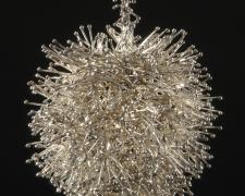 "Prickly Pear, Necklace" (detail), 2007, sterling silver and garnet, 20 x 3 x 3" (Prickly Series)