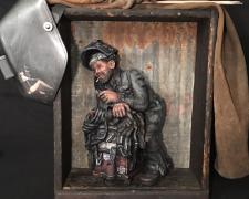 Randy, 2020, ceramics, mixed media, 21 x 17 x 8"