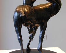 Equestrian, 2000, bronze, steel, 23 x 11 x 17", ed. 7/9 