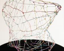 "Body", 2025, wire, 15 x 15 x 14" (alternate view)