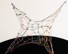 "Reach", 2025, wire, 15 x 15 x 8"