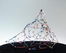 "Summit", 2025, wire, 12 x 12 x 9" (alternate view)