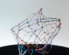 "Summit", 2025, wire, 12 x 12 x 9" (alternate view)