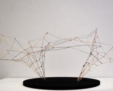 "Unravel", 2025, wire, 9 x 21 x 12"