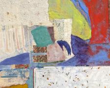 "In Bloom Series #20", 2025, mixed media on canvas, 60 x 48"