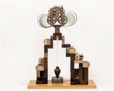 John Mark Sager, "Fables of the Reconstruction", 2022, assemblage, 23 x 19 x 7"