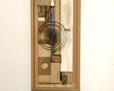 John Mark Sager, "Glissando", 2021, assemblage, 17 x 8 x 3"