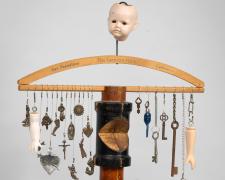 "City of Man", 2024, assemblage, 19 1/2 x 9 1/2 x 6 1/2"