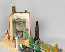 "The Lost City", 2025, assemblage, 18 1/2 x 22 x 11" (view 1)