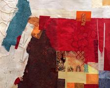 Untitled 10, 2014, mixed media on paper, 40 x 29 1/2"