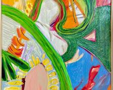 Sandi Seltzer Bryant, "Untitled 67", 2020, acrylic on canvas, f.s. 30 x 24 x 2 1/4"