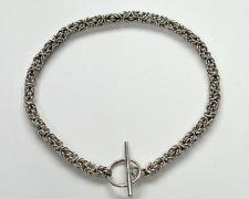 "Scale, Byzantine", 2026, bracelet: sterling