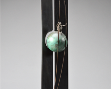 Displacement (maquette), 2011, bronze, steel, 21 x 6 x 4 1/2", ed. of 12