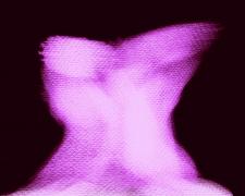 Catherine Asher Morgan, "Soon to Be Knotted Bride", 2022, digital photography and digital painting on silk, f.s. 24 x 19 1/2" / i.s. 20 x 15 1/2"